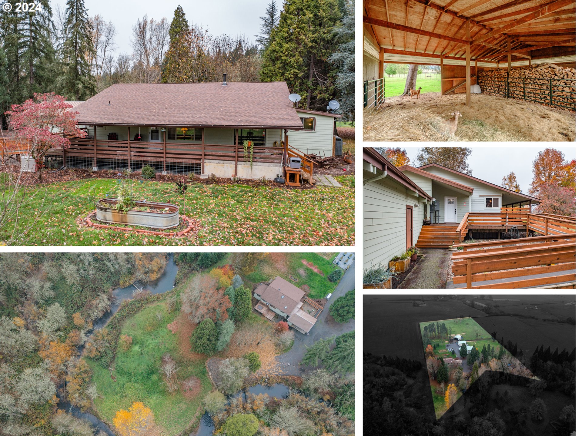 30115 Berlin Road Lebanon, OR 97355 - Photo 1 of 48 a aerial view of a house with a garden