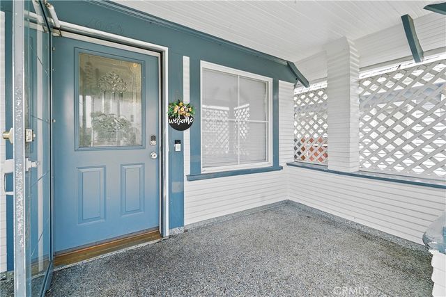 a view of an front door