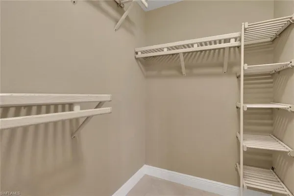 a view of a walk in closet