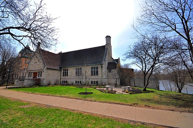 405 Blackhawk Road Riverside, IL 60546 - Photo 22 of 24 a front view of house with yard and green space