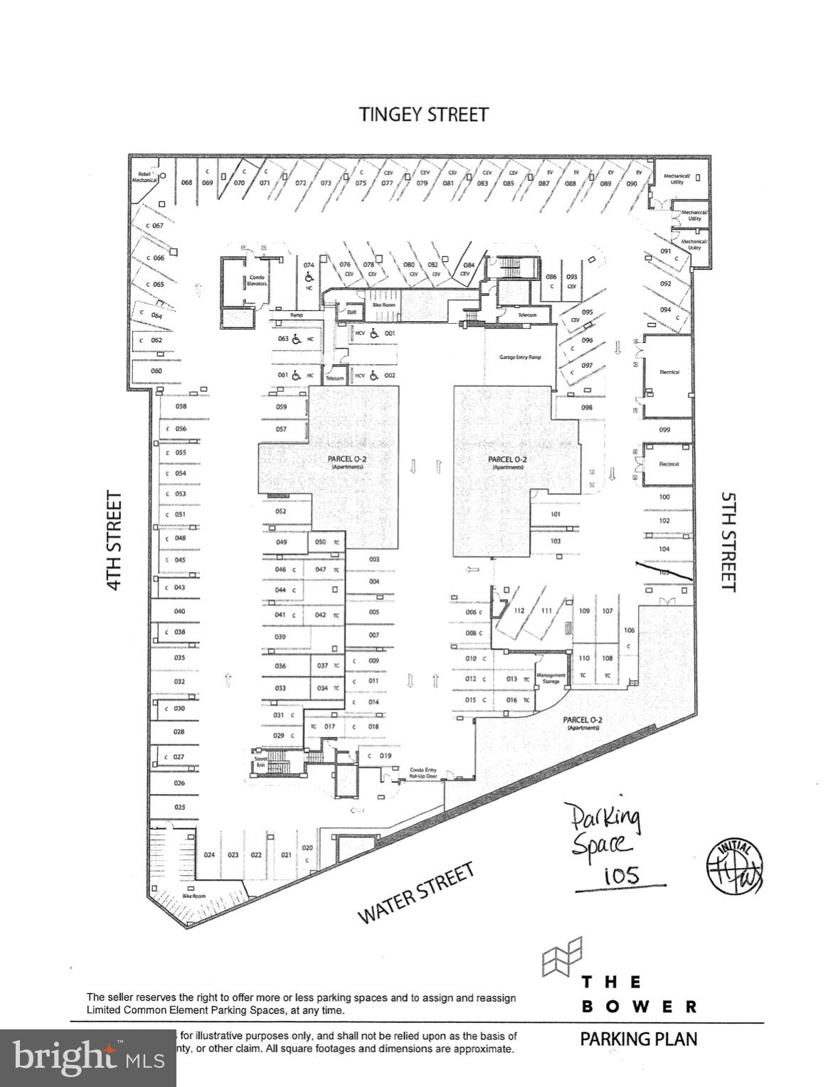 1300 4th Street Southeast, Unit 703 Washington, DC 20003 - Photo 50 of 50 Parking Space # 105 conveys with sale