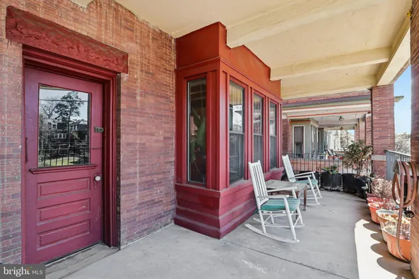 a view of balcony with couch