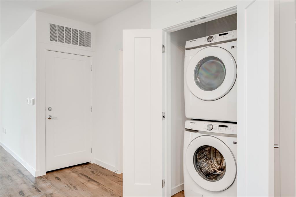 4801 Springdale Road, Unit 1307 Austin, TX 78723 - Photo 17 of 30 a utility room with dryer and washer