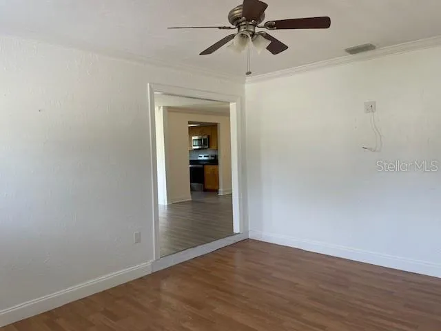wooden floor in an empty room