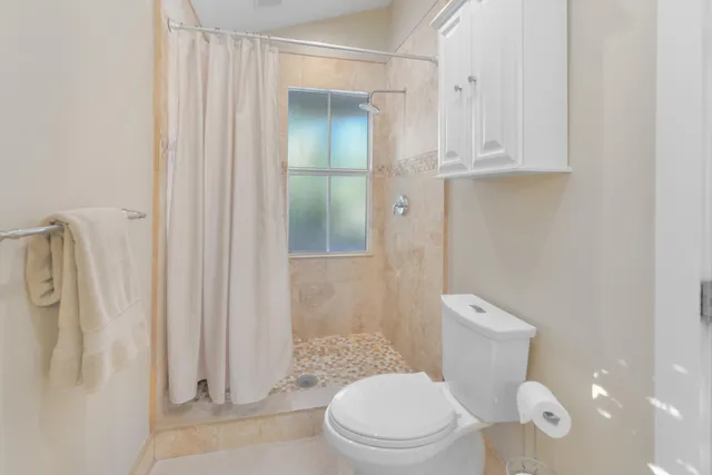 view of bathroom with shower