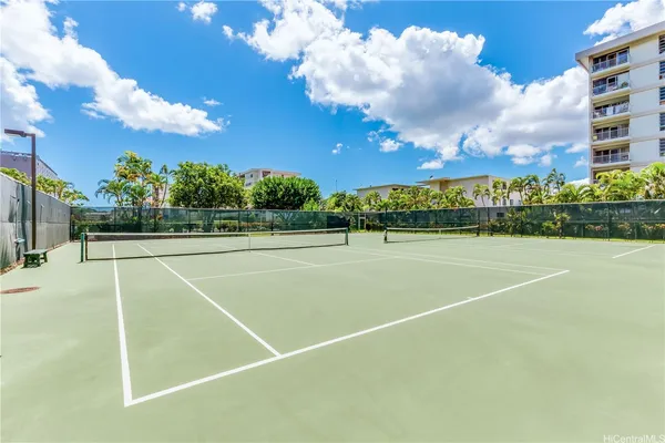 a view of a tennis court