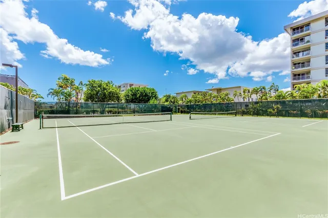 a view of a tennis court