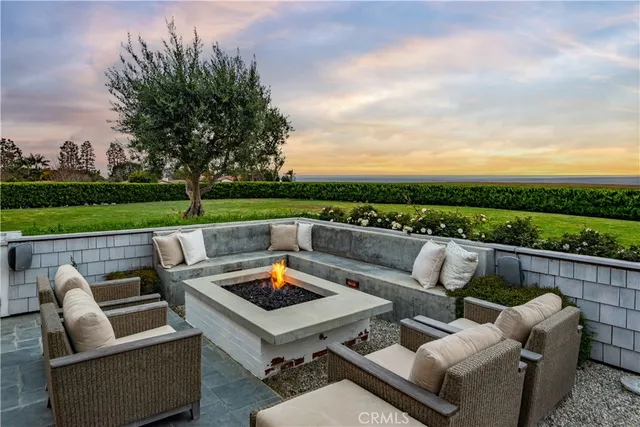 a view of outdoor space with seating