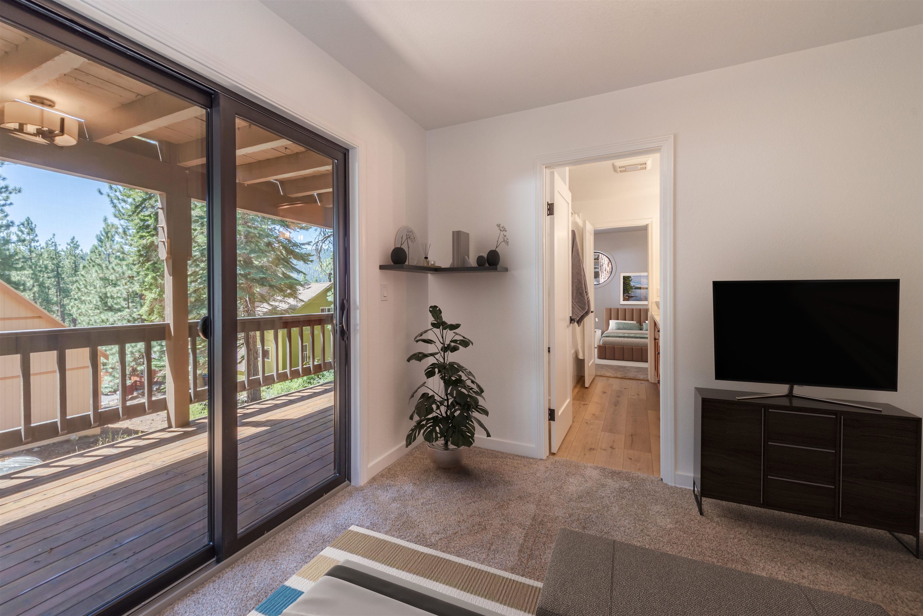 12839 Palisade Street Truckee, CA 96161 - Photo 14 of 21 a room with window and a flat screen tv