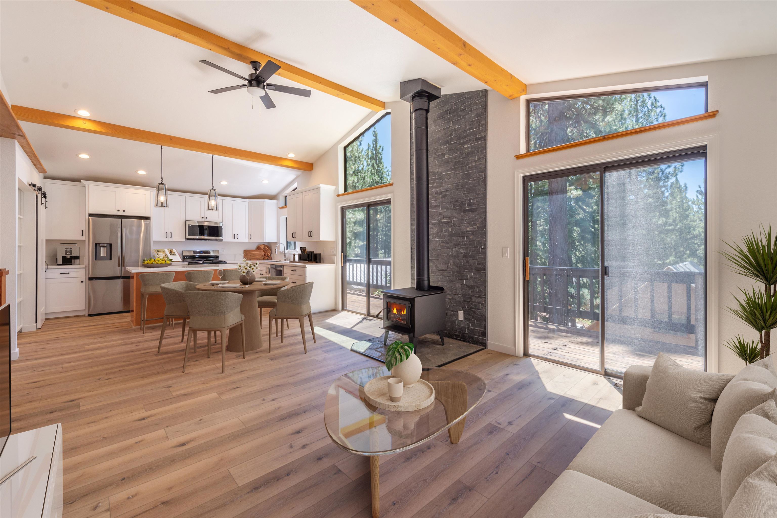 12839 Palisade Street Truckee, CA 96161 - Photo 2 of 21 a living room with furniture and a large window