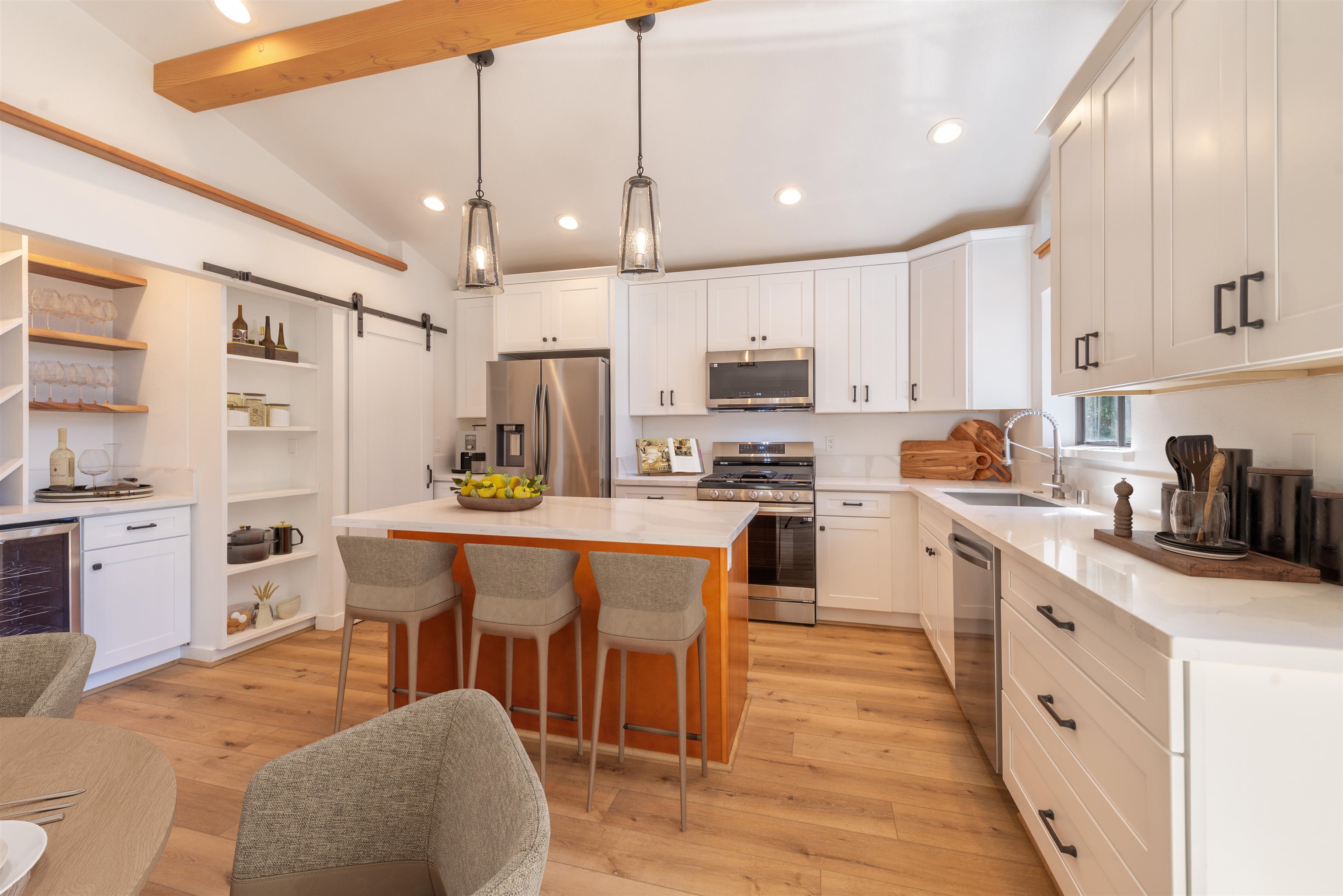12839 Palisade Street Truckee, CA 96161 - Photo 6 of 21 a kitchen with granite countertop a sink appliances cabinets and furniture