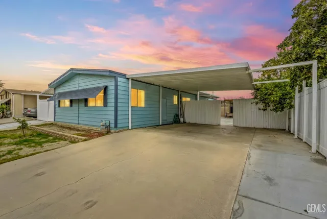 front view of a house with a garage