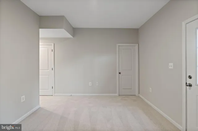a view of an empty room