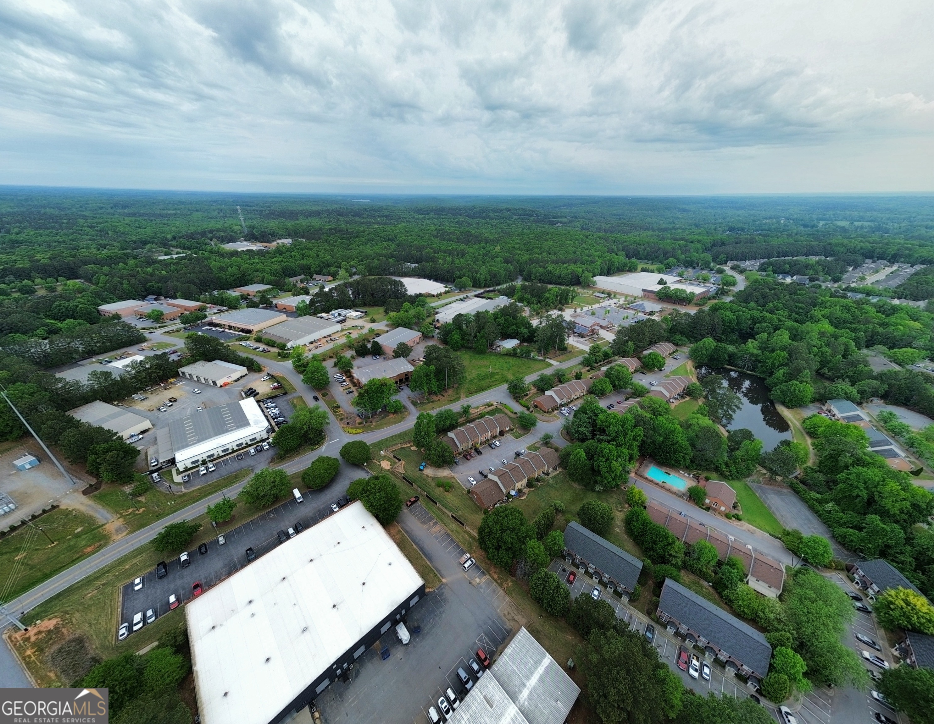 235 Cleveland Road Bogart, GA 30622 - Photo 15 of 24 an aerial view of a city with lots of residential buildings