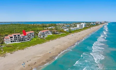 a view of a city and ocean view