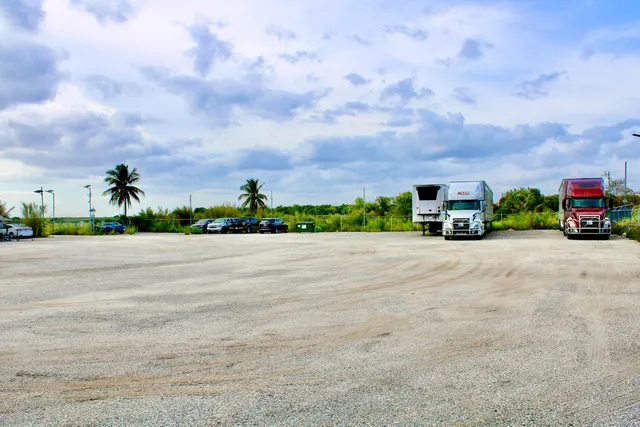 a view of car parked in city street