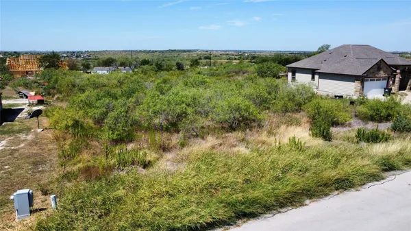 a view of a yard in front of a house
