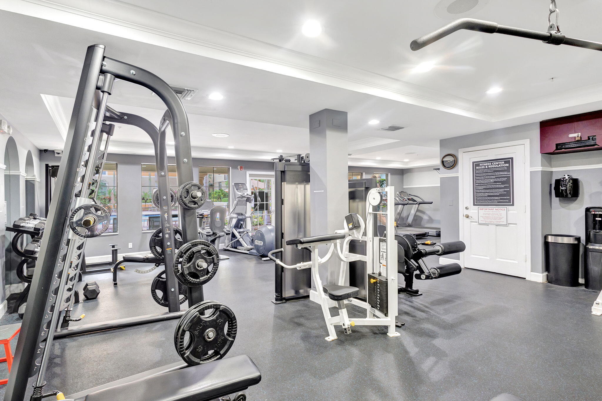 630 South Sapodilla Avenue, Unit 223 West Palm Beach, FL 33401 - Photo 30 of 43 a view of a room with gym equipment