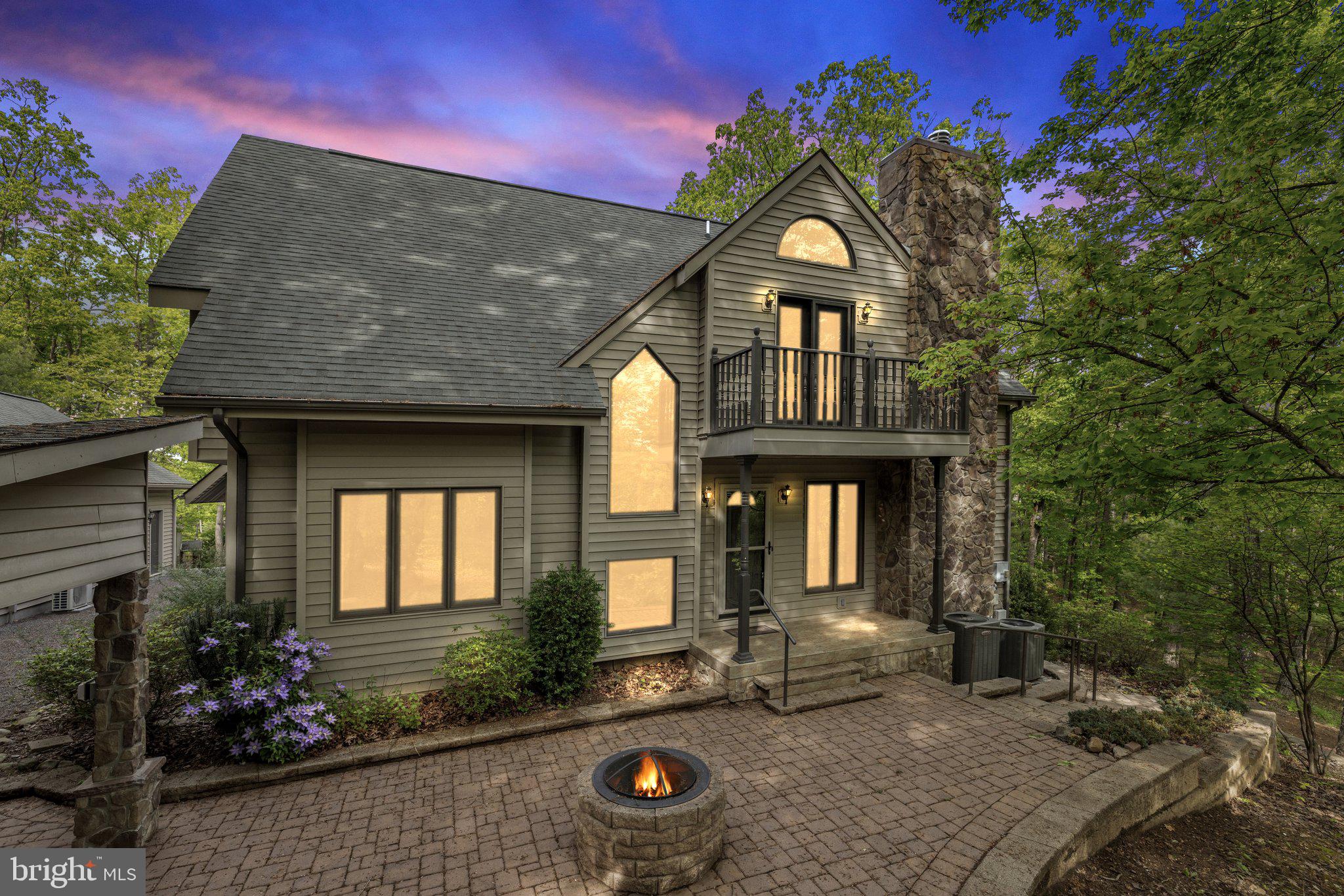 a front view of a house