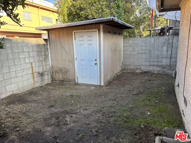 a backyard of a house