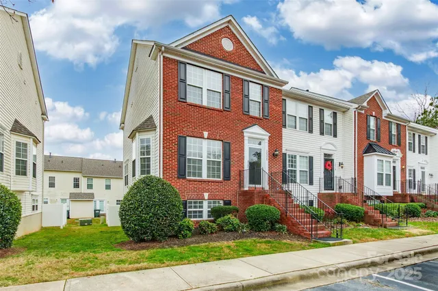 a front view of a building