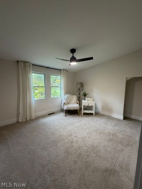 5366 Barton Road North Ridgeville, OH 44039 - Photo 32 of 49 2nd bedroom on 2nd floor with new carpeting, ceiling fan and fresh paint.