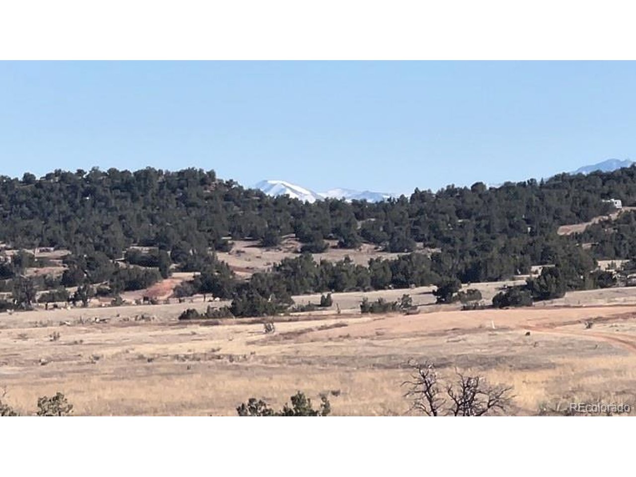 10 Rice Mountain Way Canon City, CO 81212 - Photo 11 of 18 a view of a dry yard with a mountain in the back