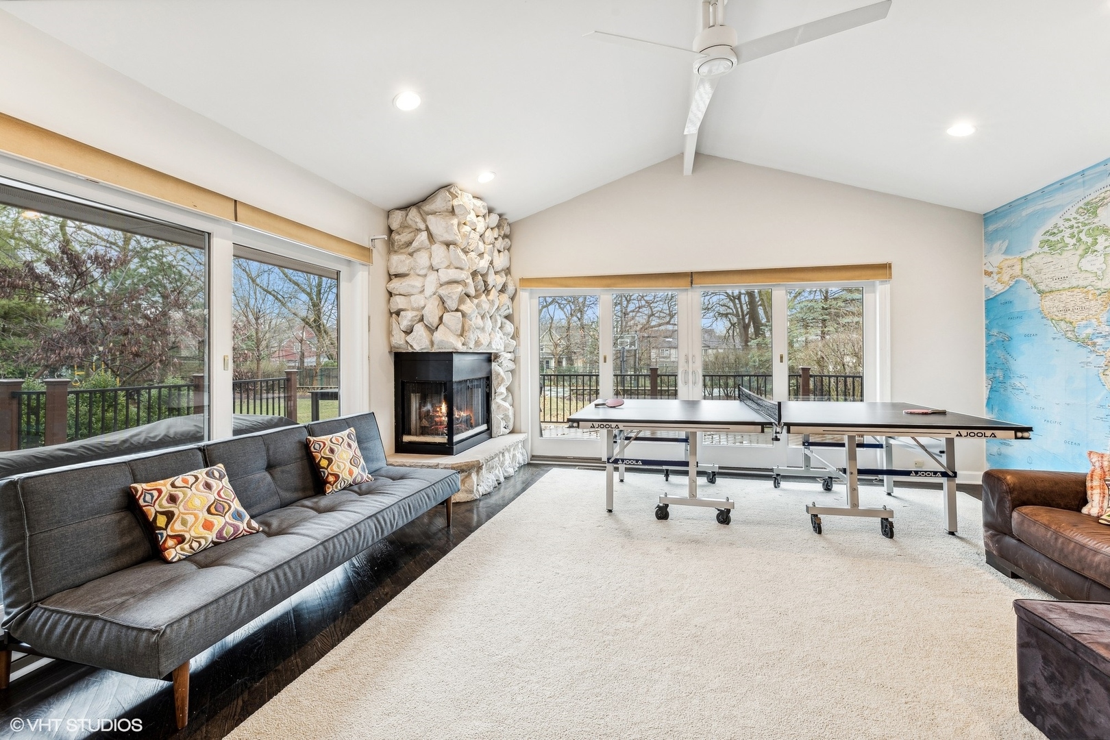 205 Bloomingbank Road Riverside, IL 60546 - Photo 18 of 46 a living room with furniture and a fireplace