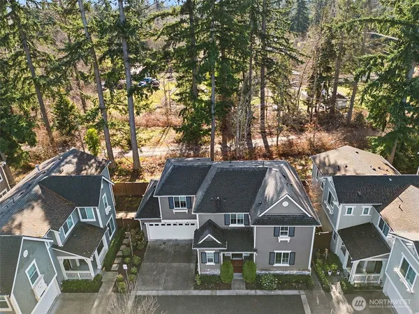 an aerial view of house with outdoor space
