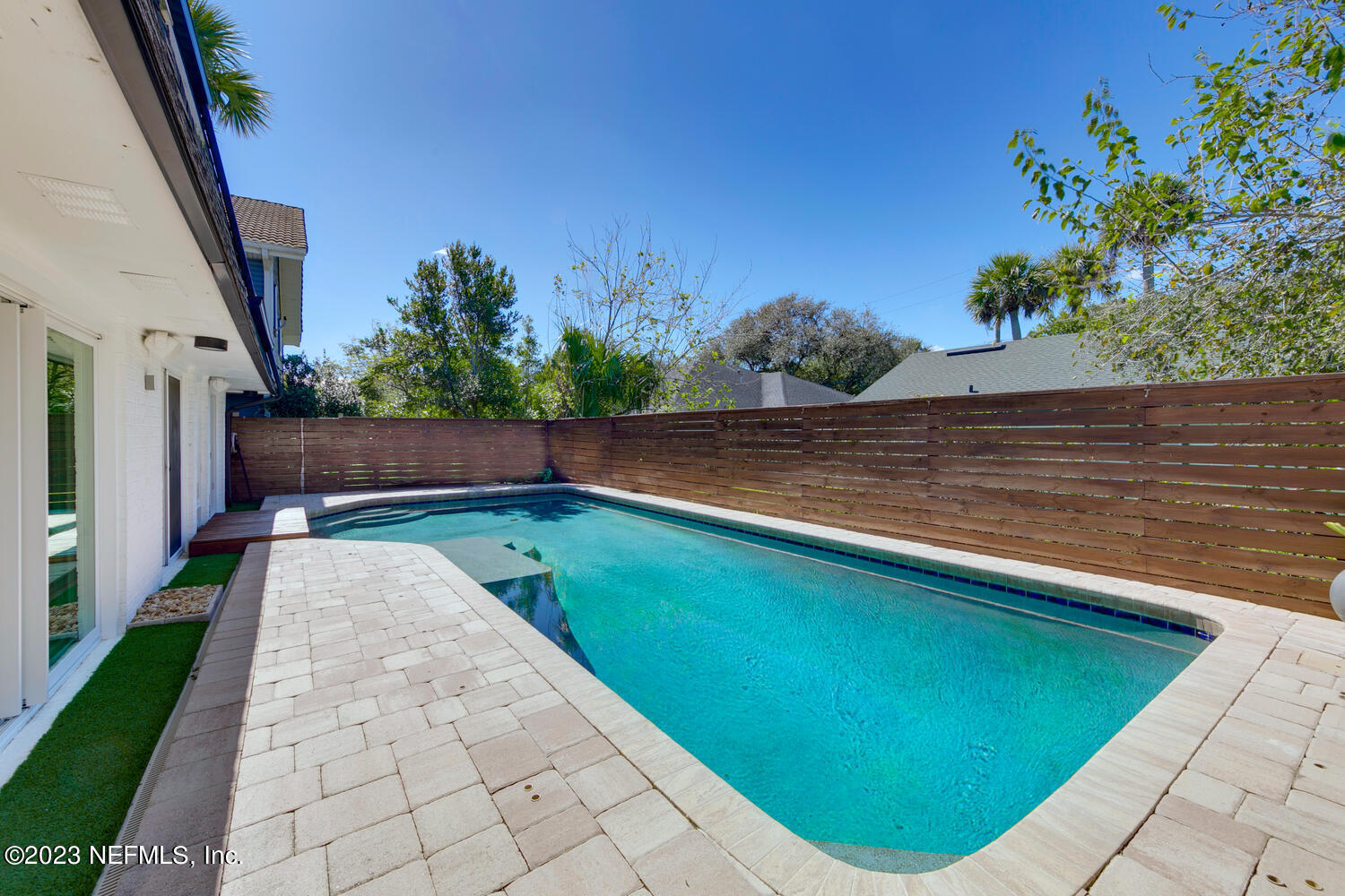 962 Ocean Boulevard Atlantic Beach, FL 32233 - Photo 49 of 63 a view of swimming pool from a balcony