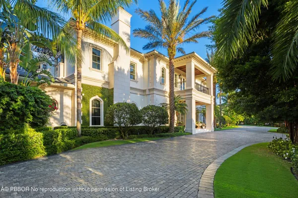 a view of street with large trees