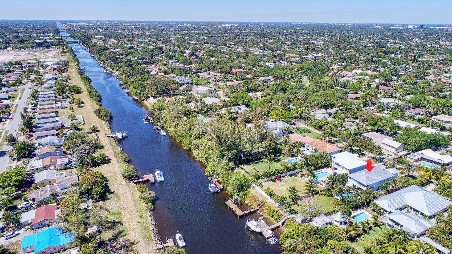 930 Southwest 21st Lane Boca Raton, FL 33486 - Photo 65 of 71 CANAL VIEW ANGLE