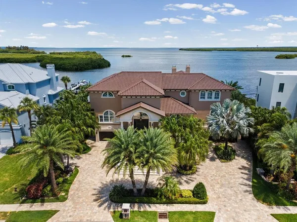 a aerial view of a house