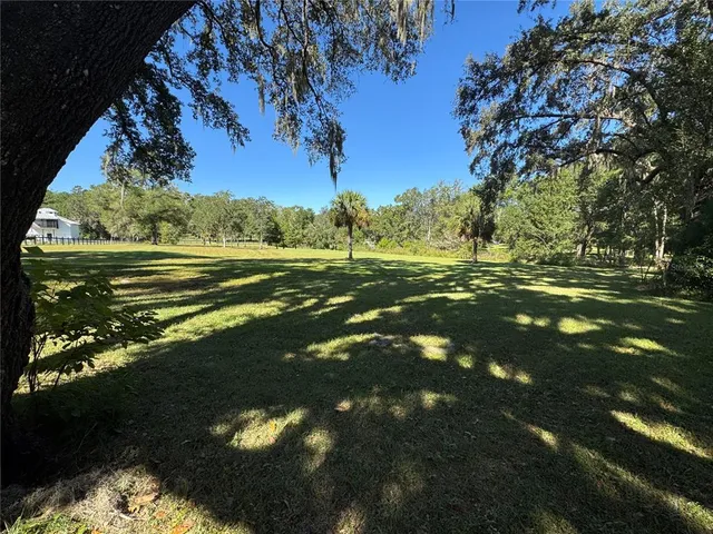 a view of a green field