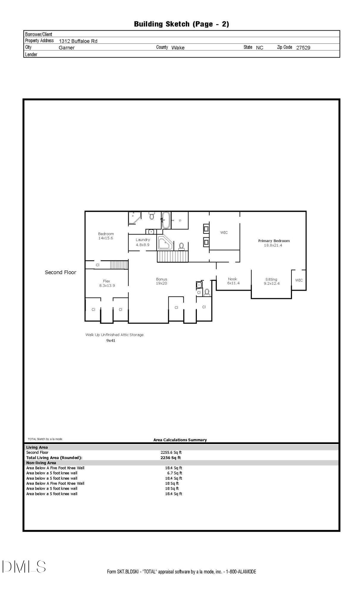 1312 Buffaloe Road Garner, NC 27529 - Photo 18 of 73 1312 Buffaloe Road Sketch_Page_2