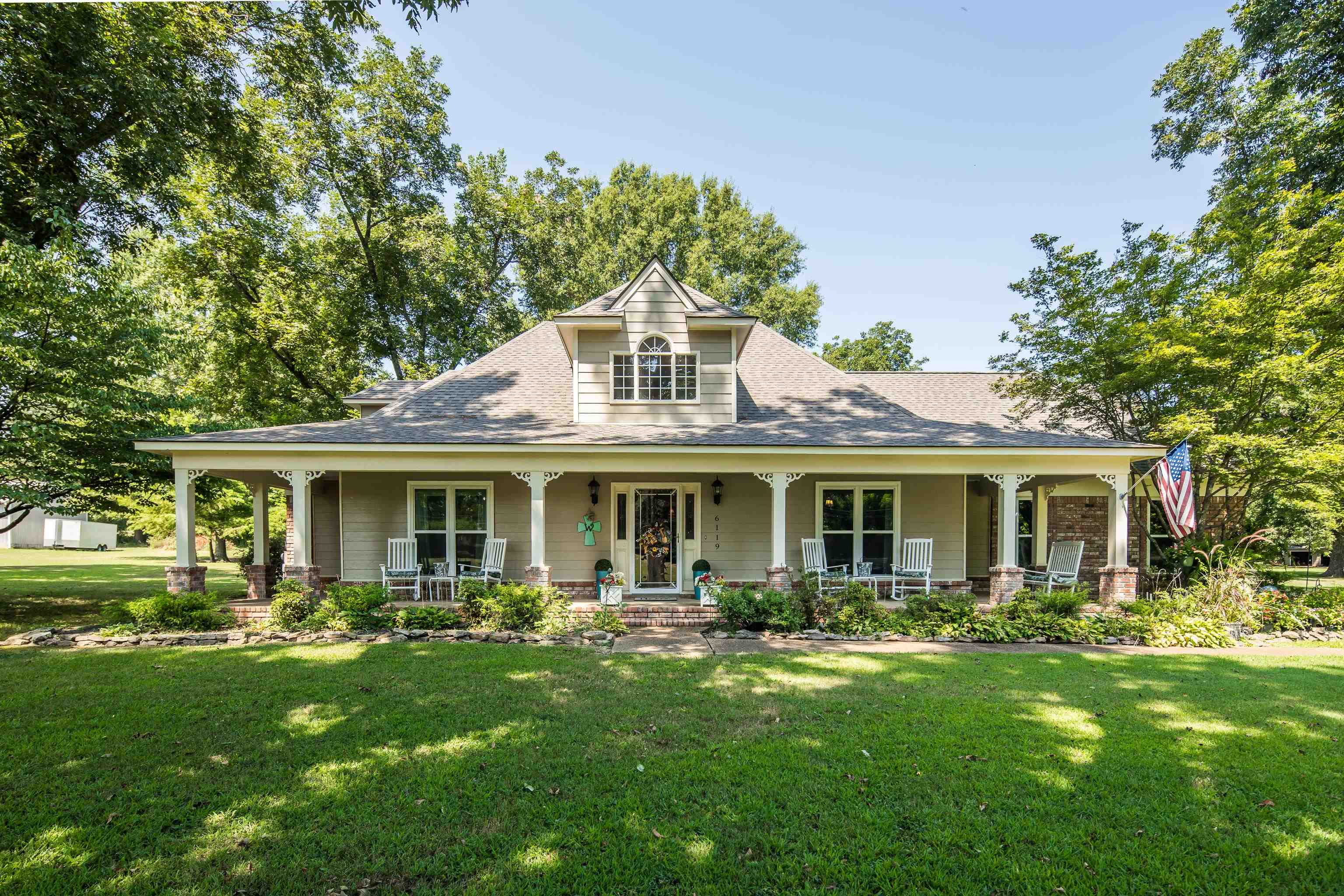 6119 Brunswick Road Arlington, TN 38002 - Photo 1 of 39 a front view of house with yard and green space