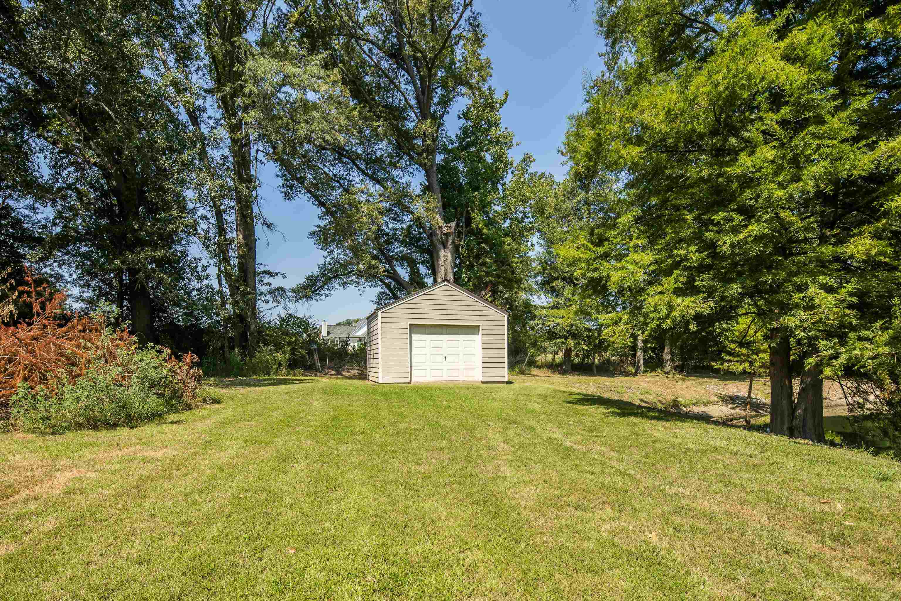 6119 Brunswick Road Arlington, TN 38002 - Photo 39 of 39 a tall yellow house with a big yard plants and large trees