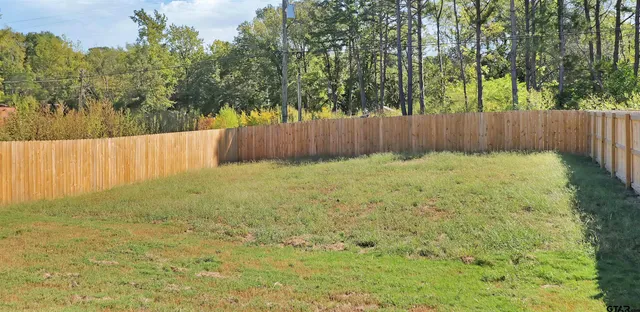 a view of backyard with tree
