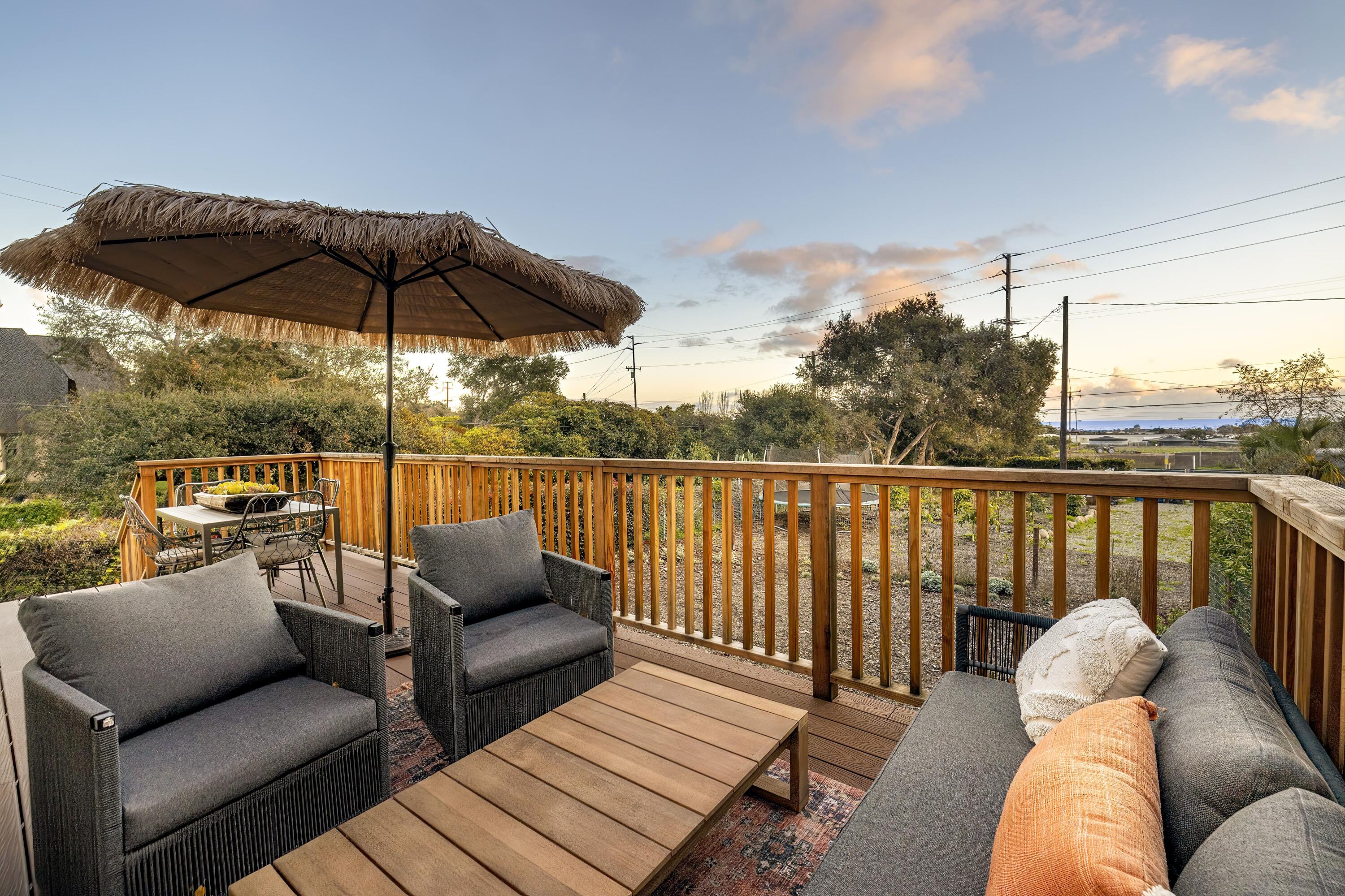 3880-3882 Foothill Road Carpinteria, CA 93013 - Photo 24 of 30 Large Deck with Ocean Views
