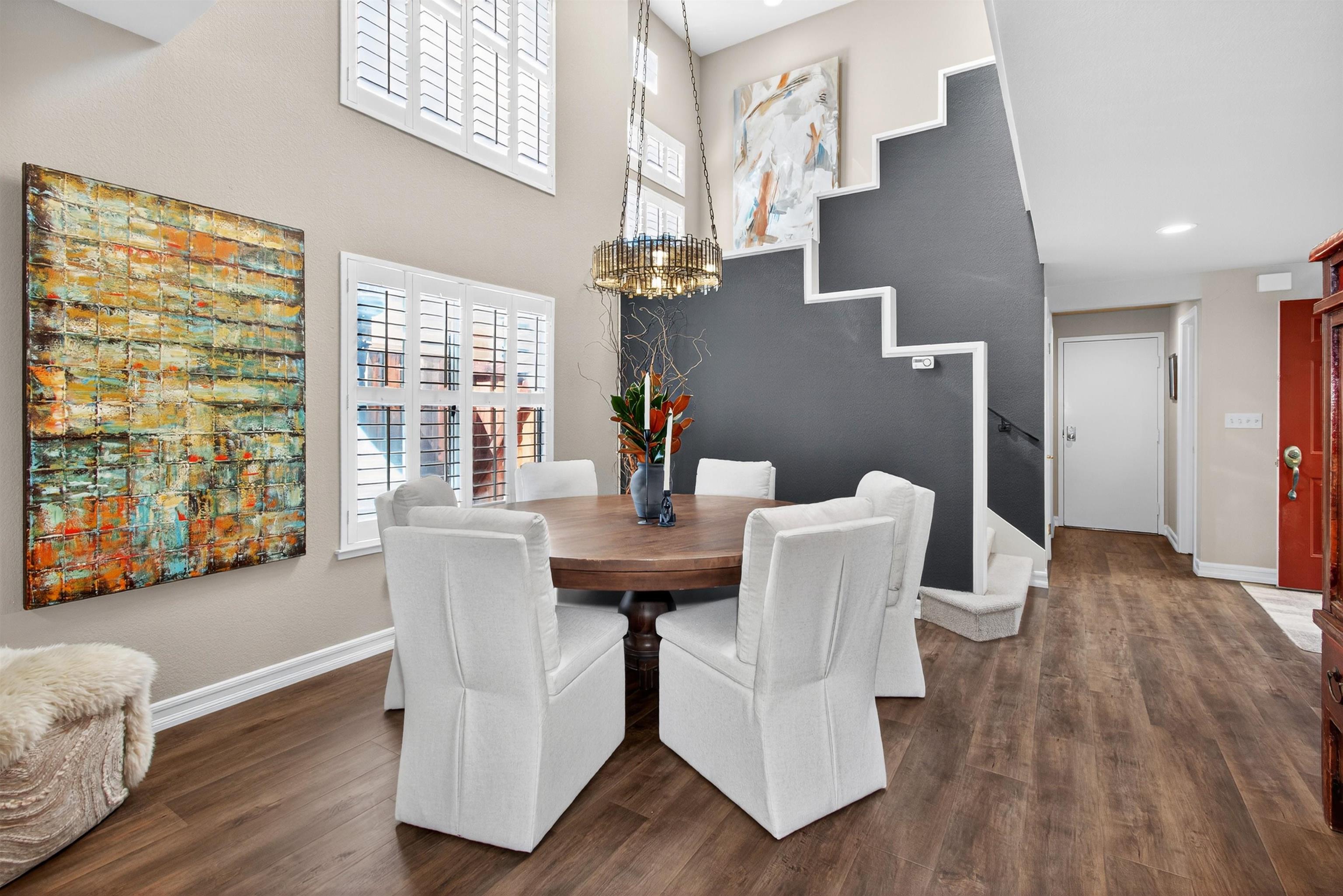 6206 Lakeview Circle San Ramon, CA 94582 - Photo 18 of 57 a view of a dining room with furniture window and wooden floor