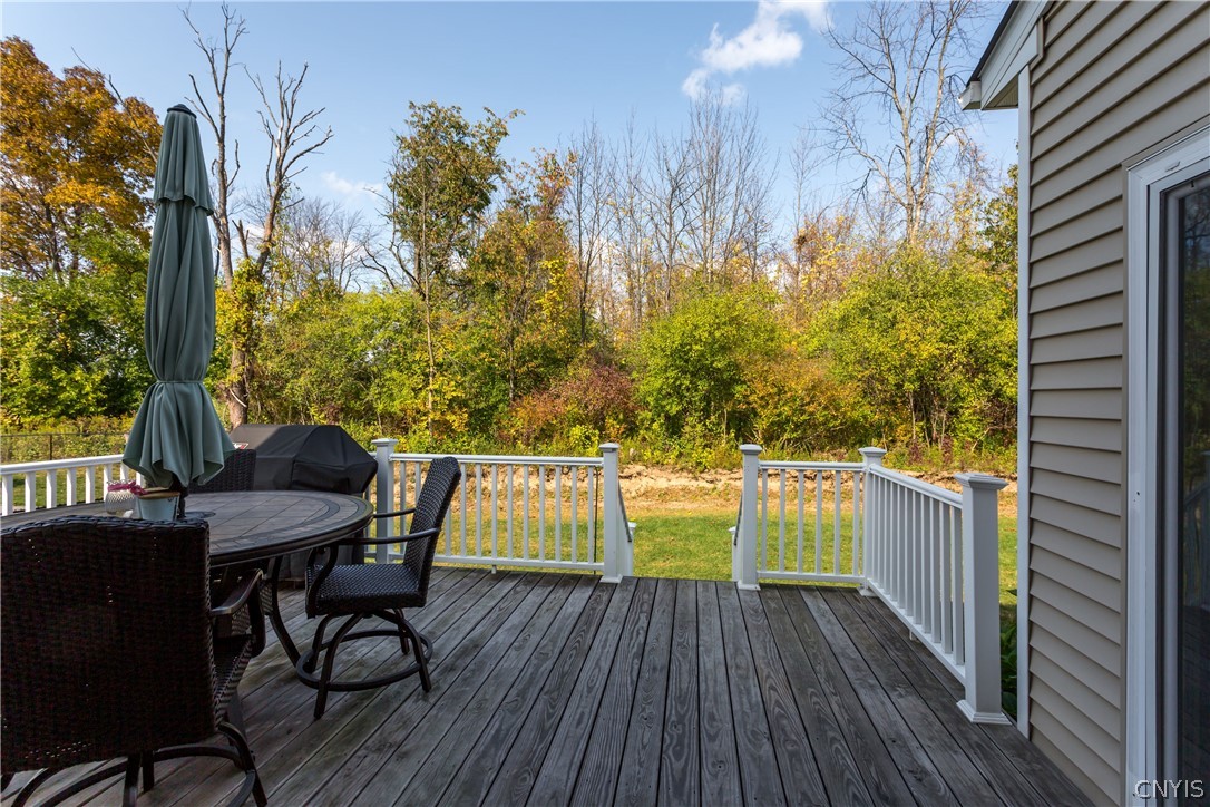 9 Naylor Circle Van Buren, NY 13027 - Photo 14 of 41 View from the deck to to the backyard - No neighbo