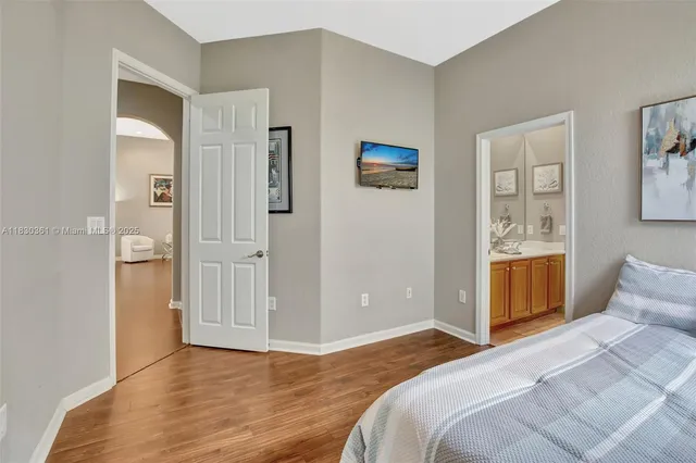 a view of a garden with lake view