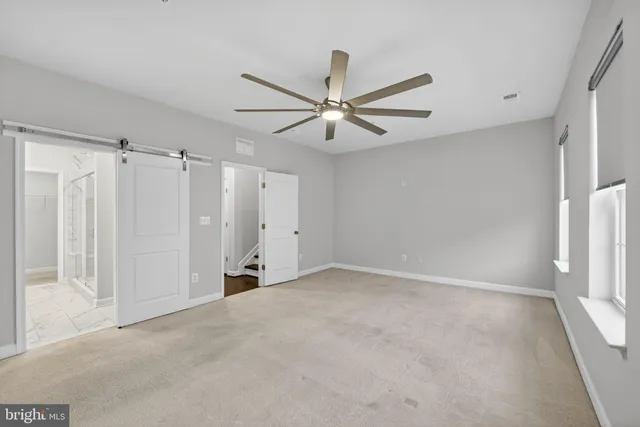 a view of an empty room