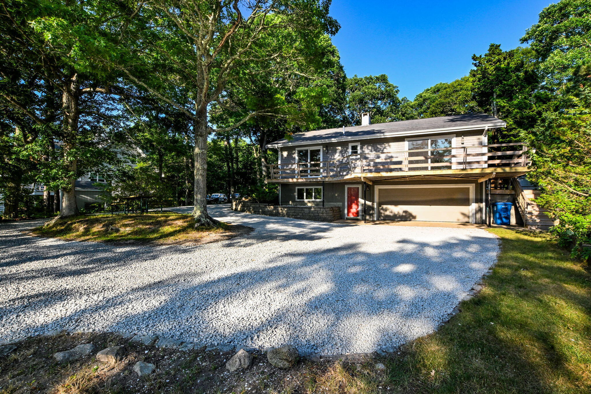 5 Rivers View Road East Falmouth, MA 02536 - Photo 34 of 51 a view of swimming pool with lawn chairs and plants