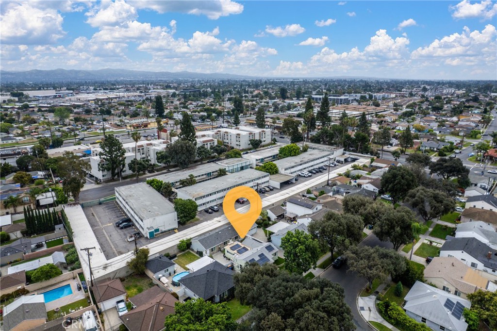 7977 Vista Del Rosa Street Downey, CA 90240 - Photo 48 of 53 an aerial view of a house with yard and ocean view