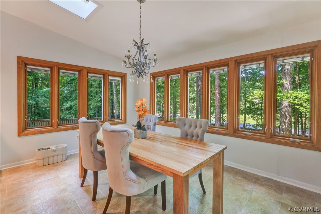 3307 7 Oaks Road Midlothian, VA 23112 - Photo 14 of 33 a view of a dining room with furniture large windows and wooden floor