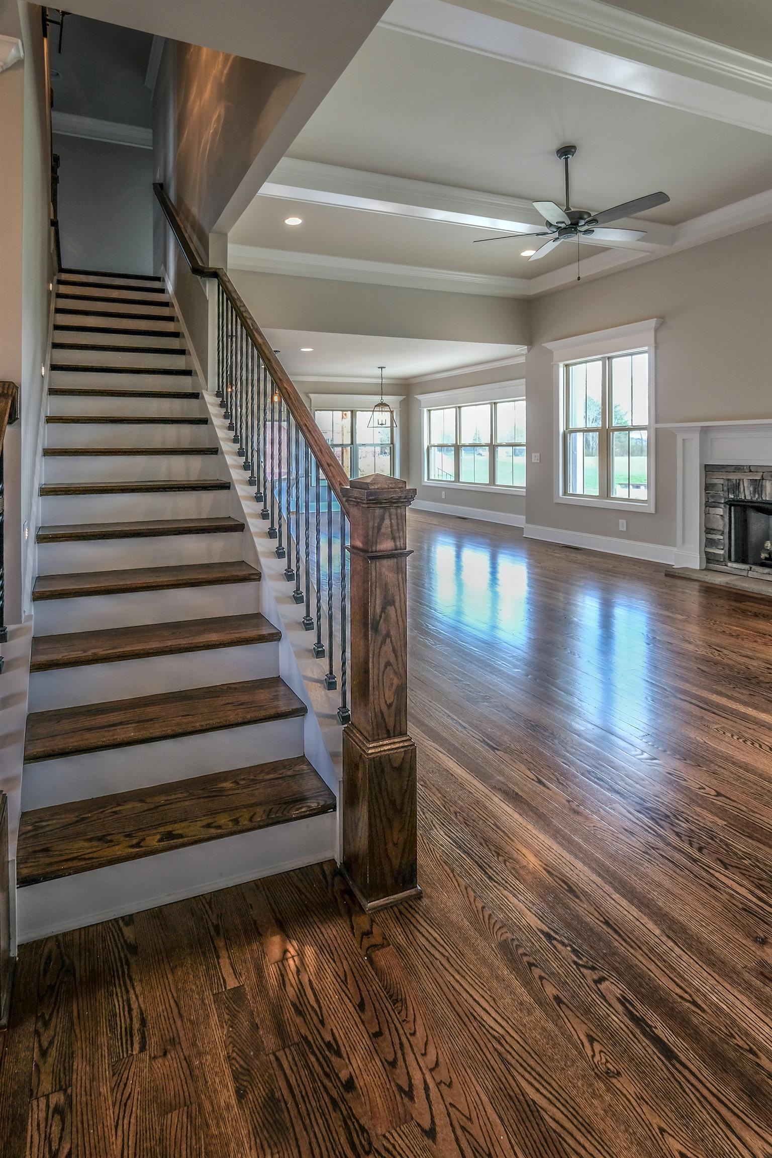2029 Autumn Ridge Way Spring Hill, TN 37174 - Photo 30 of 30 Open, airy floorplan with "real" 3/4" sanded and finished hardwoods and hidden stairs.