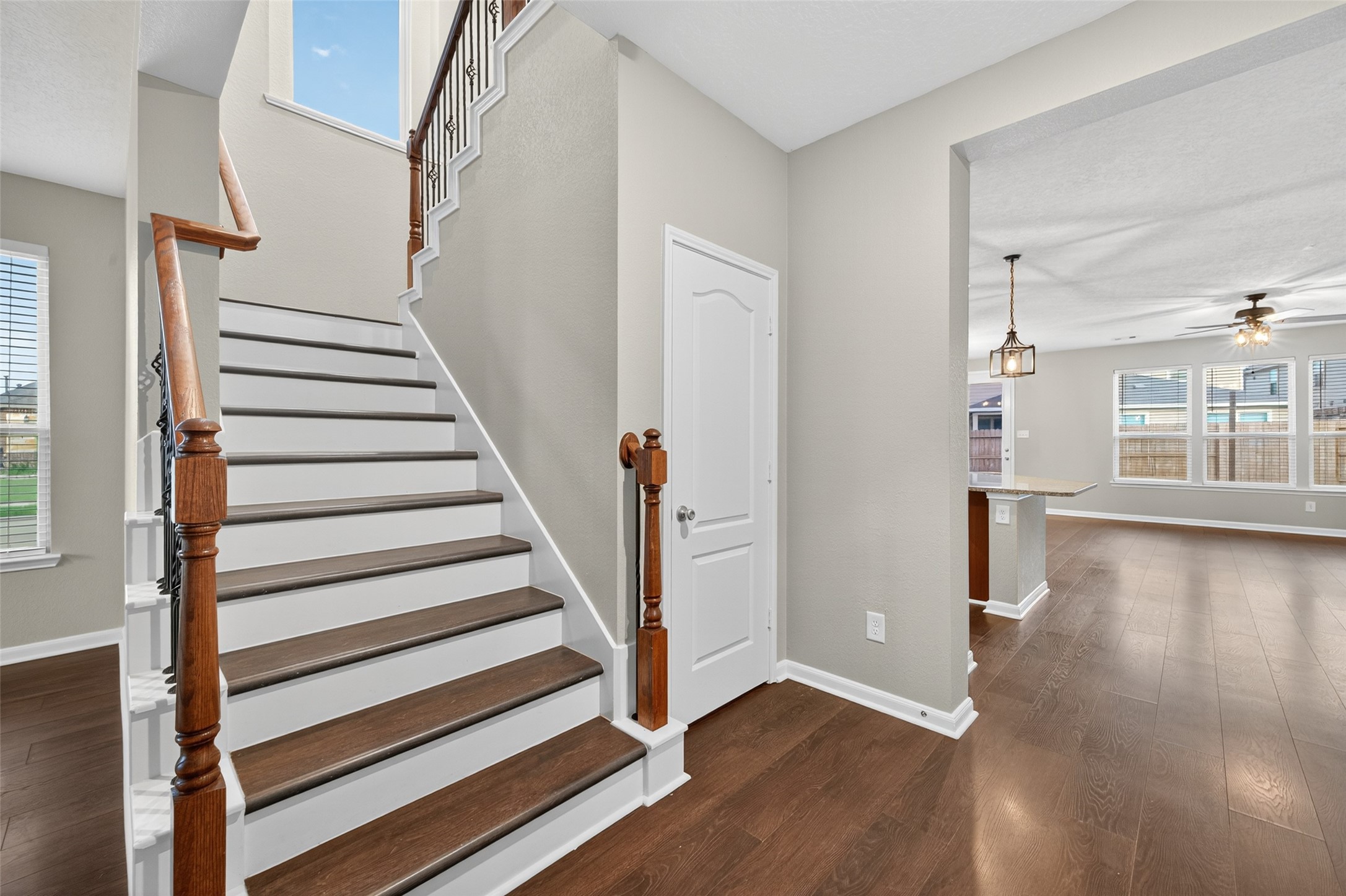 25403 King Reyes Street Katy, TX 77493 - Photo 4 of 27 a view of entryway with wooden floor and front door