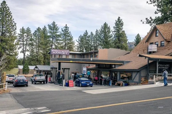 a store with outdoor seating area