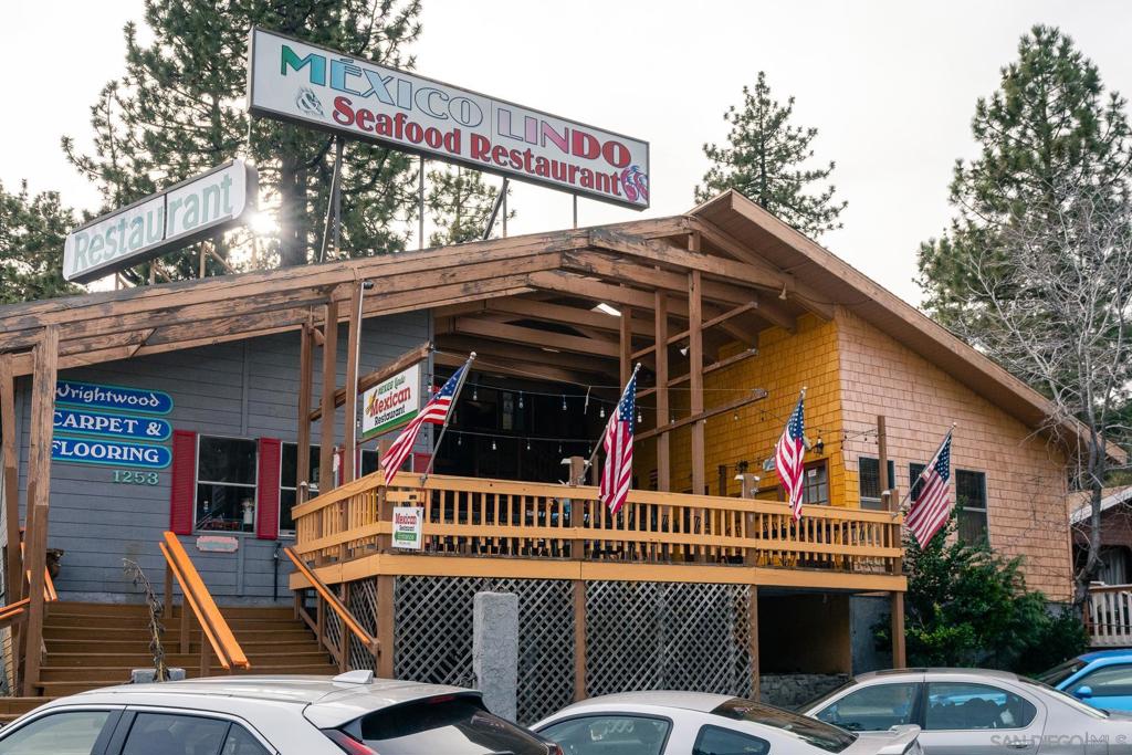 0 Timberline Drive Wrightwood, CA 92397 - Photo 43 of 52 a view of a house with a wooden deck